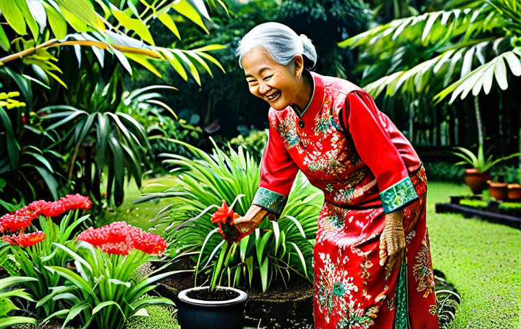 건강관리사 업무에서 발생하는 에피소드 - Home Safety**

"A well-lit, safe Malaysian home environment, showcasing modifications for elderly sa...