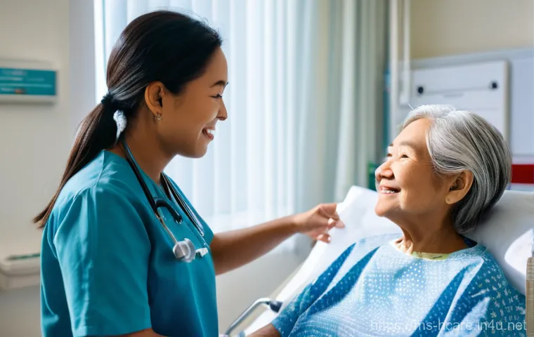 건강관리사 해외 취업 가능성 - **Prompt:** A Malaysian female Healthcare Assistant (HCA) in her late 20s, wearing a clean, professi...